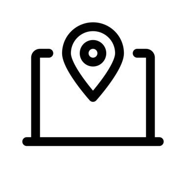 dizüstü bilgisayar konumu simgesi