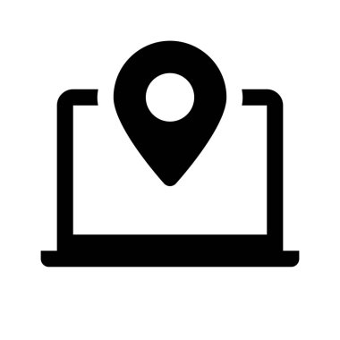 dizüstü bilgisayar konumu simgesi