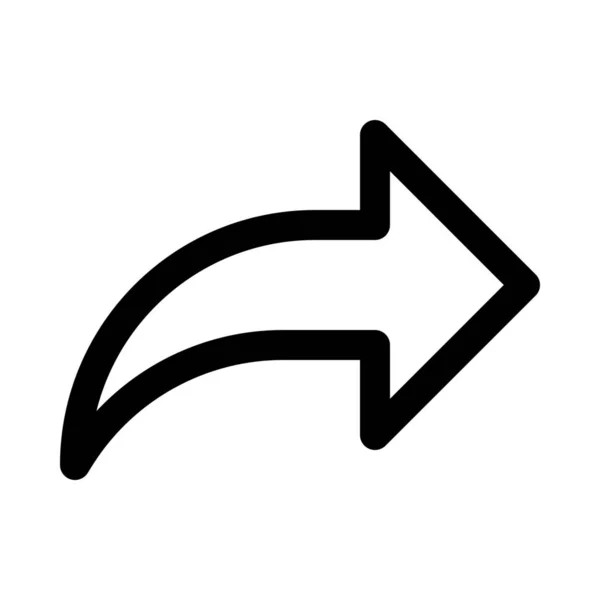 Flèche droite icône — Image vectorielle