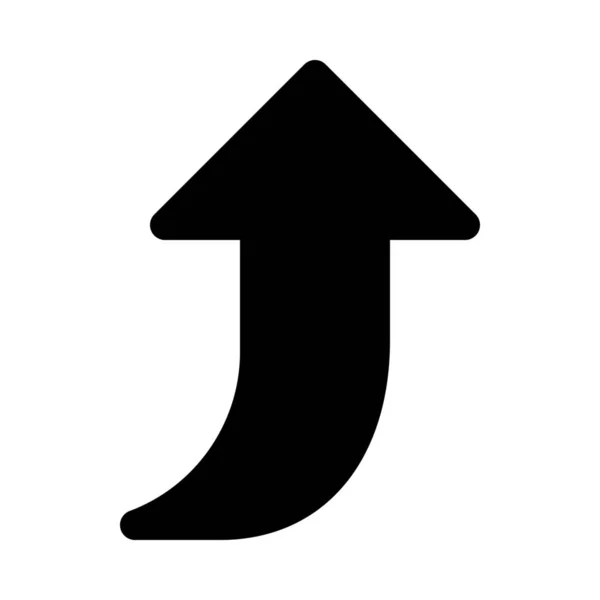 Gekrümmtes Pfeil-Symbol — Stockvektor