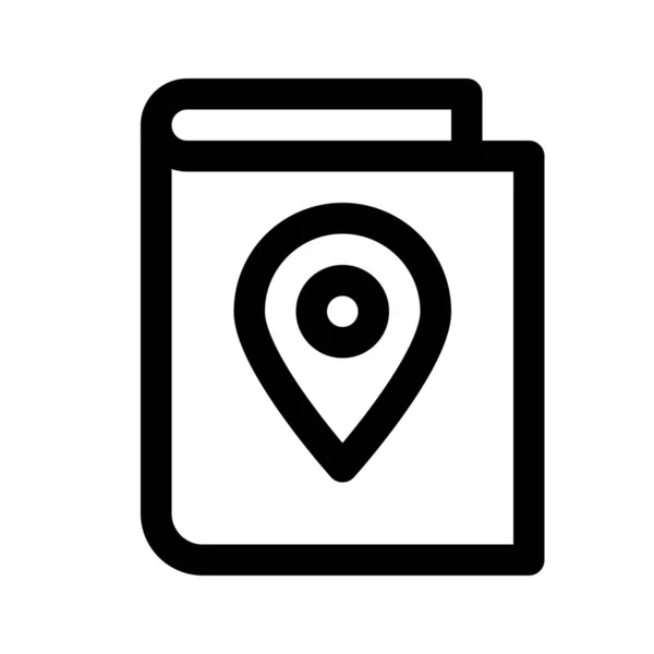 Map book icon — Stock Vector