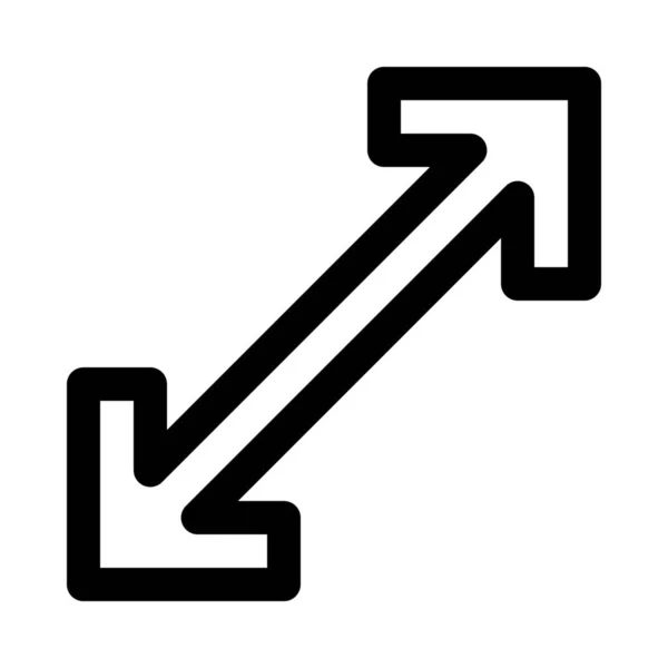 Pijlpictogram Maximaliseer — Stockvector