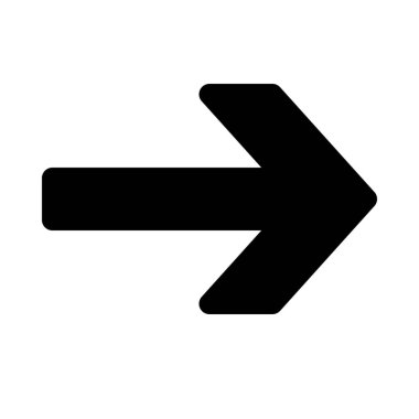 geniş baş ok simgesi