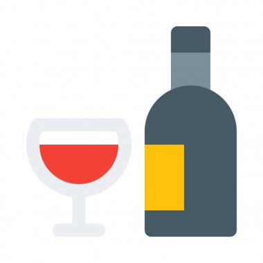 şarap şişe ve cam kutsal kişilerin resmi