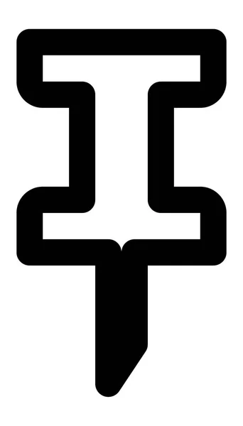 Pin-Symbol — Stockvektor