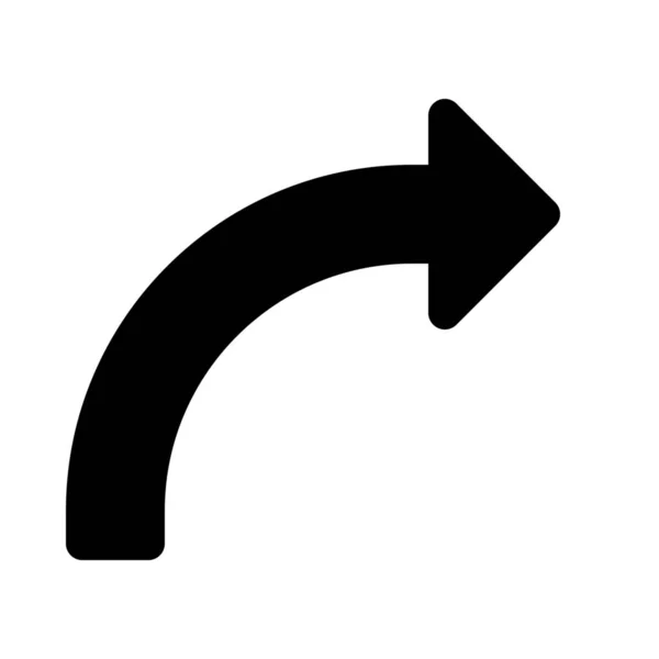 Flèche du signe droit — Image vectorielle