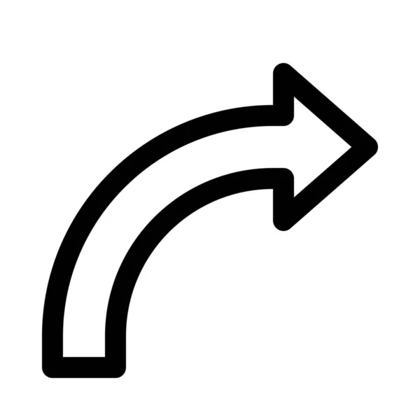 Flecha de señal derecha — Vector de stock