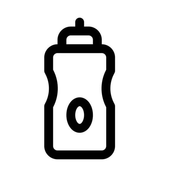 Sport icona bottiglia d'acqua — Vettoriale Stock
