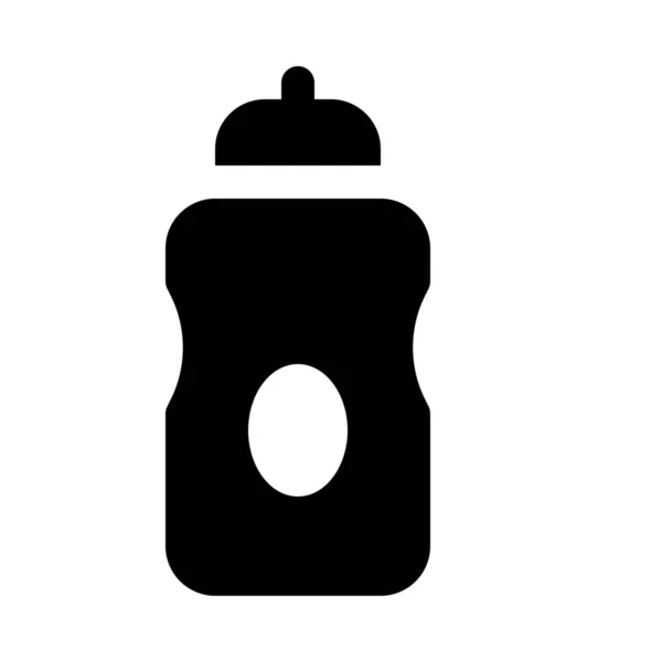 Deportes icono botella de agua — Vector de stock