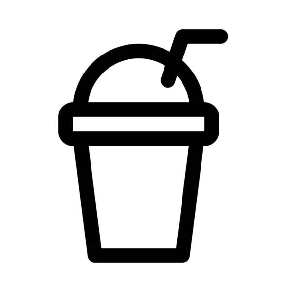 Takeout cup pictogram — Stockvector