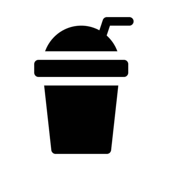 Takeout cup pictogram — Stockvector