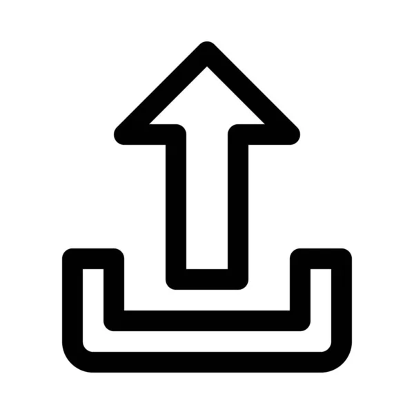 Ladda upp pil ikonen — Stock vektor