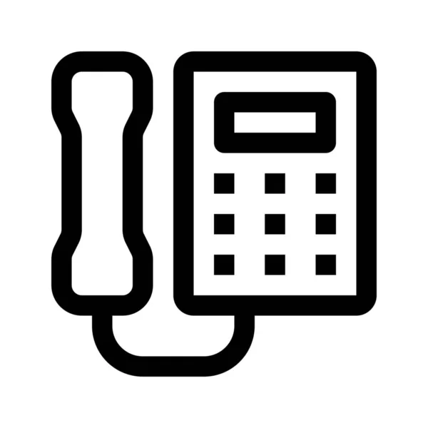 Icono de teléfono de pared — Vector de stock