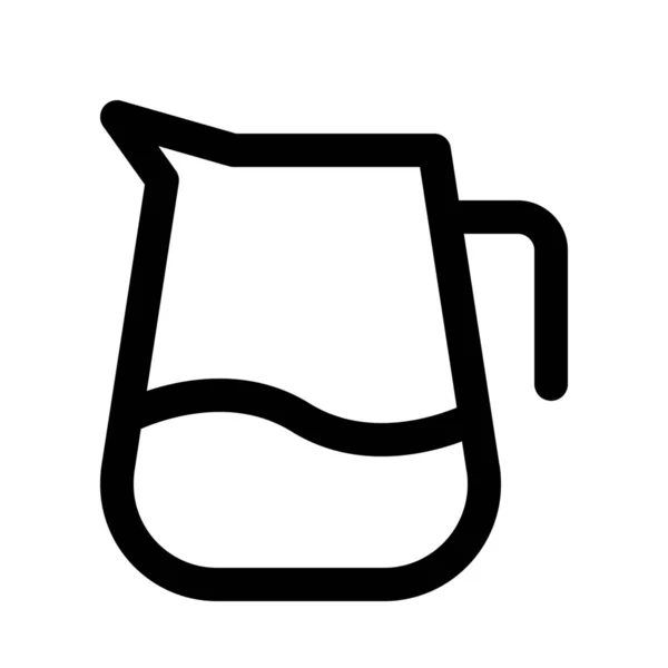 Icône de cruche d'eau — Image vectorielle