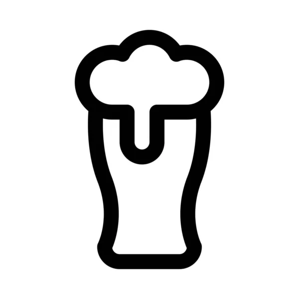 Εικονίδιο γυαλιού μπύρας — Διανυσματικό Αρχείο
