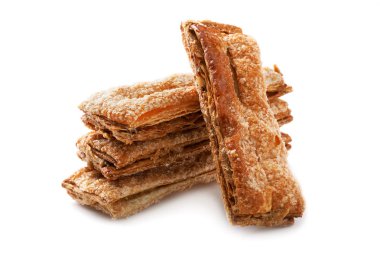 Beyaz bir arka plan üzerinde izole puf kek