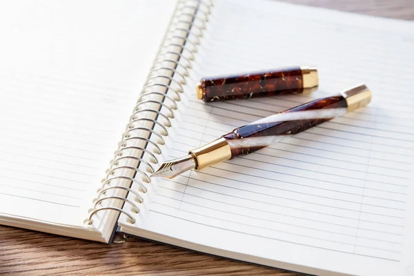 Zakelijke Stilleven met een vulpen en officiële documenten — Stockfoto