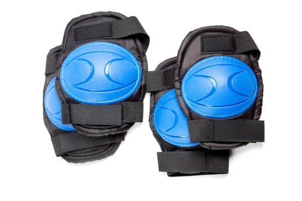 Knee pads and elbow pads isolated on white background — Stock Photo, Image