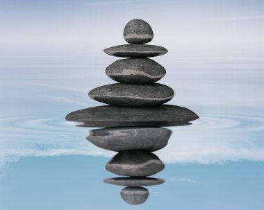 Zen taşlar denge kavramı