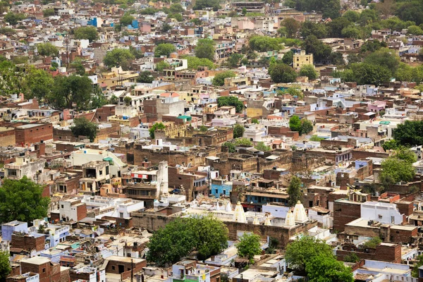 Vue aérienne de la ville de Gwalior en Inde — Photo