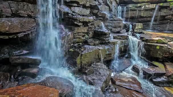 Tropical waterfall, Cambodia — Stock Video