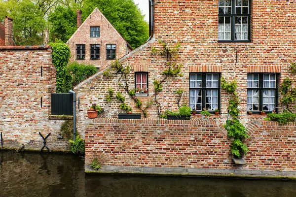 Medieval brick houses in Bruges Brugge
