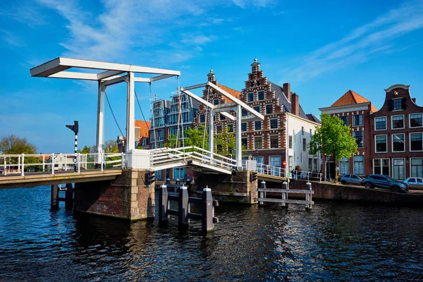 Gravestenenbrug bridge in Haarlem, Netherlands — Stock Photo, Image