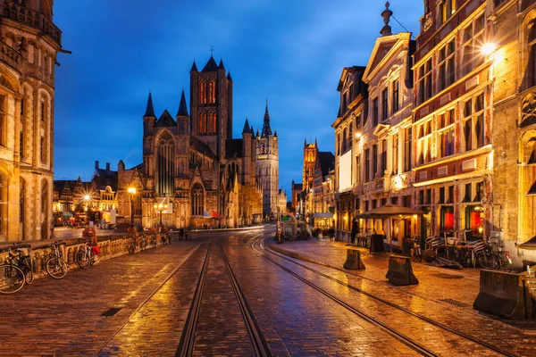 Biserica Sfântul Nicolae, Ghent — Fotografie, imagine de stoc