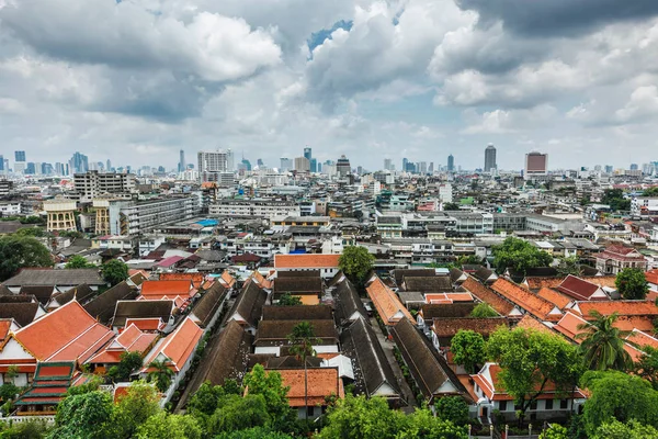 Вид с воздуха на Бангкок, Таиланд — стоковое фото