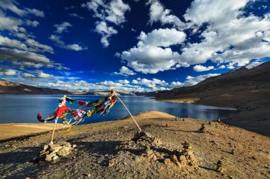 Teknik destek Moriri, Ladakh, Hindistan