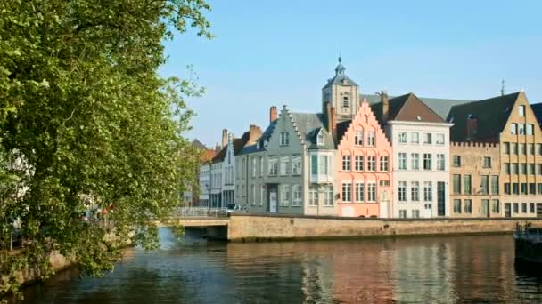 Brugge view, België — Stockvideo