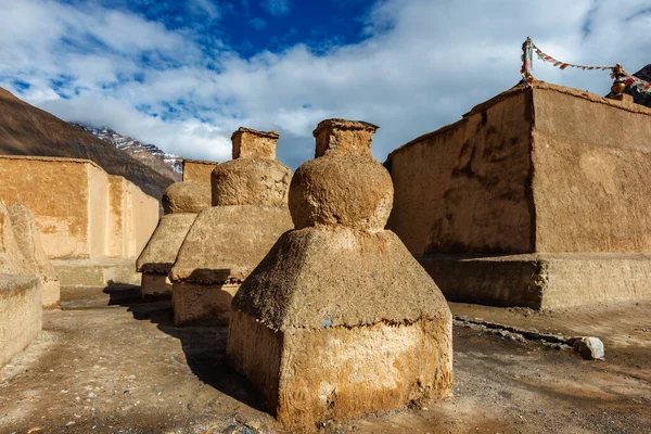 Gompas in Tabo monastery — Stock Photo, Image