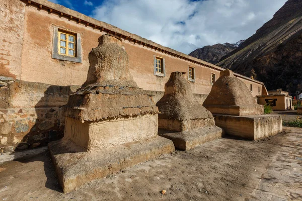 Monasterio de Tabo en la aldea de Tabo, valle de Spiti, Himachal Pradesh, India —  Fotos de Stock