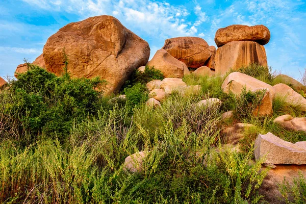 Pedras gigantes em Hampi, Karnataka, Índia — Fotografia de Stock