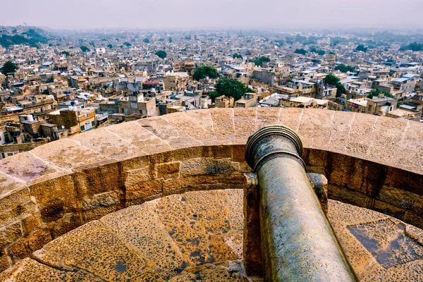 Vista da cidade de Jaisalmer de Jaisalmer fort, Rajasthan, Índia — Fotografia de Stock