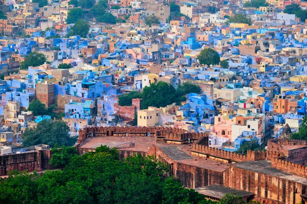 Αεροφωτογραφία του Jodhpur Blue City. Jodphur, Rajasthan, Ινδία — Φωτογραφία Αρχείου