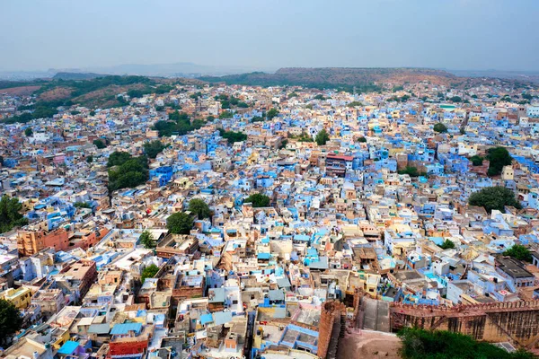 Vista aérea de Jodhpur Blue City. Jodphur, Rajastán, India — Foto de Stock