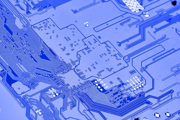 Uzavření desky elektronických obvodů. — Stock fotografie