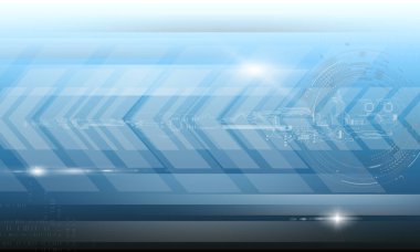 Teknoloji ve geleceğin soyut kavram.