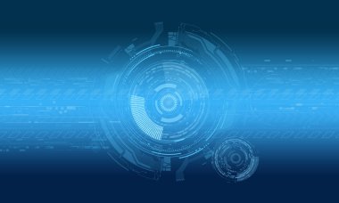 Teknoloji ve geleceğin soyut kavram.