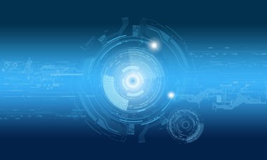 Teknoloji ve geleceğin soyut kavram.