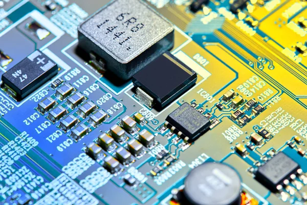 Electronic Circuit Board Close — Stock Photo, Image