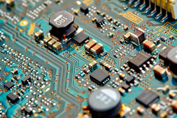 Electronic Circuit Board Close Stock Picture