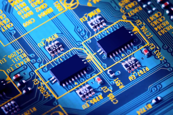 Carte Circuit Électronique Close — Photo