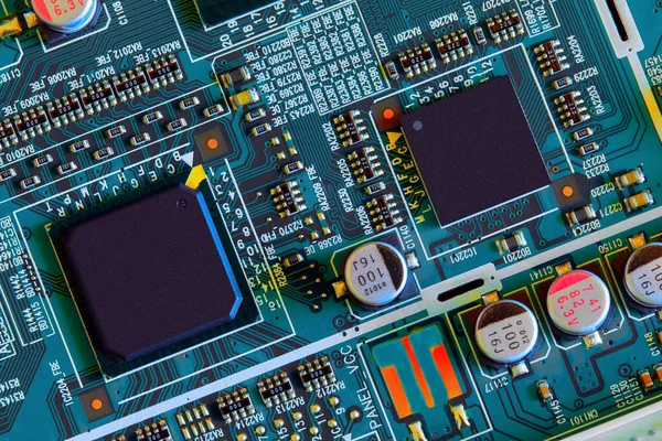 Electronic Circuit Board Close — Stock Photo, Image