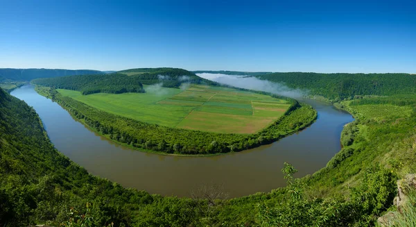 Paisagem fluvial Dnister — Fotografia de Stock