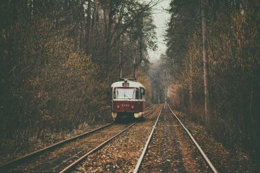 Klasik kırmızı tramvay