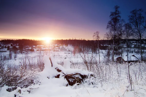 Vista del amanecer de invierno —  Fotos de Stock