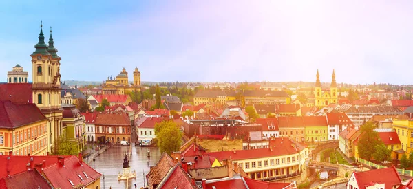 Panorama della città di Eger — Foto Stock