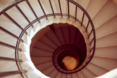spiral merdiven görünümü